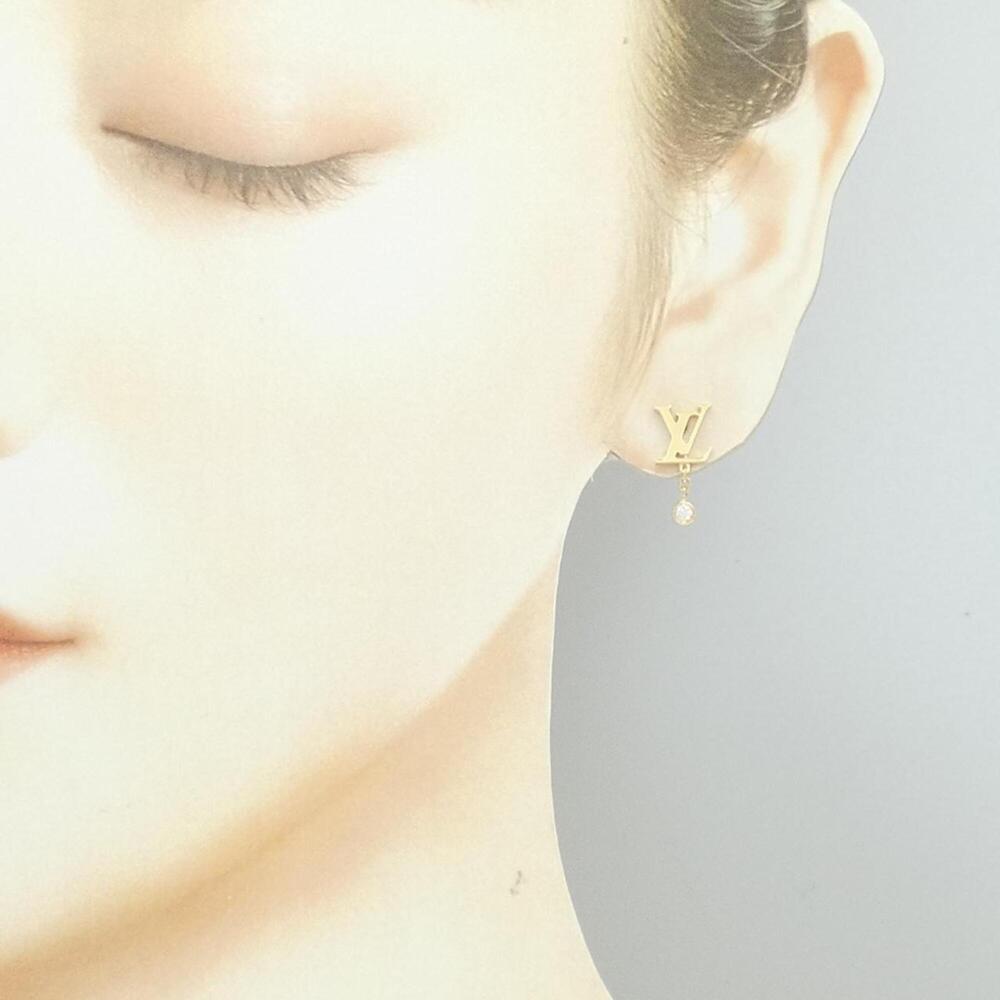 LOUIS VUITTON Gold Earrings - Picture 4 of 4